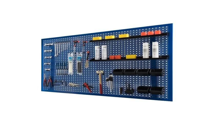 panneau porte outils pour ateliers avec kit crochets pour accrocher vos outils, découvrez comment organiser votre banc de travail