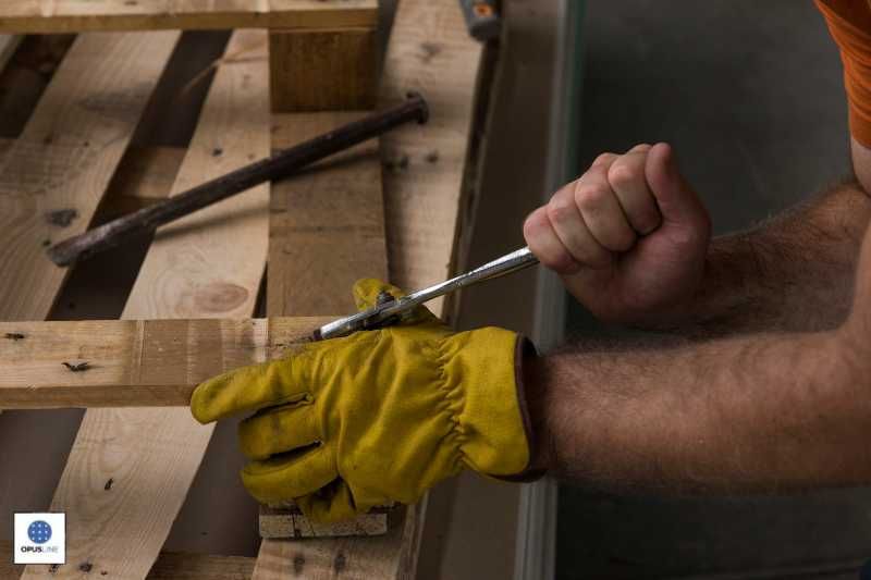 établi avec palettes